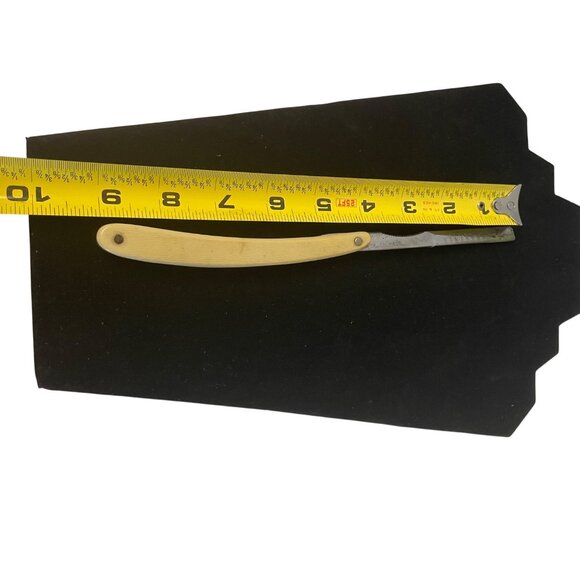 Vintage Sextoblade Straight Razor With Yellow Handle - Picture 4 of 7